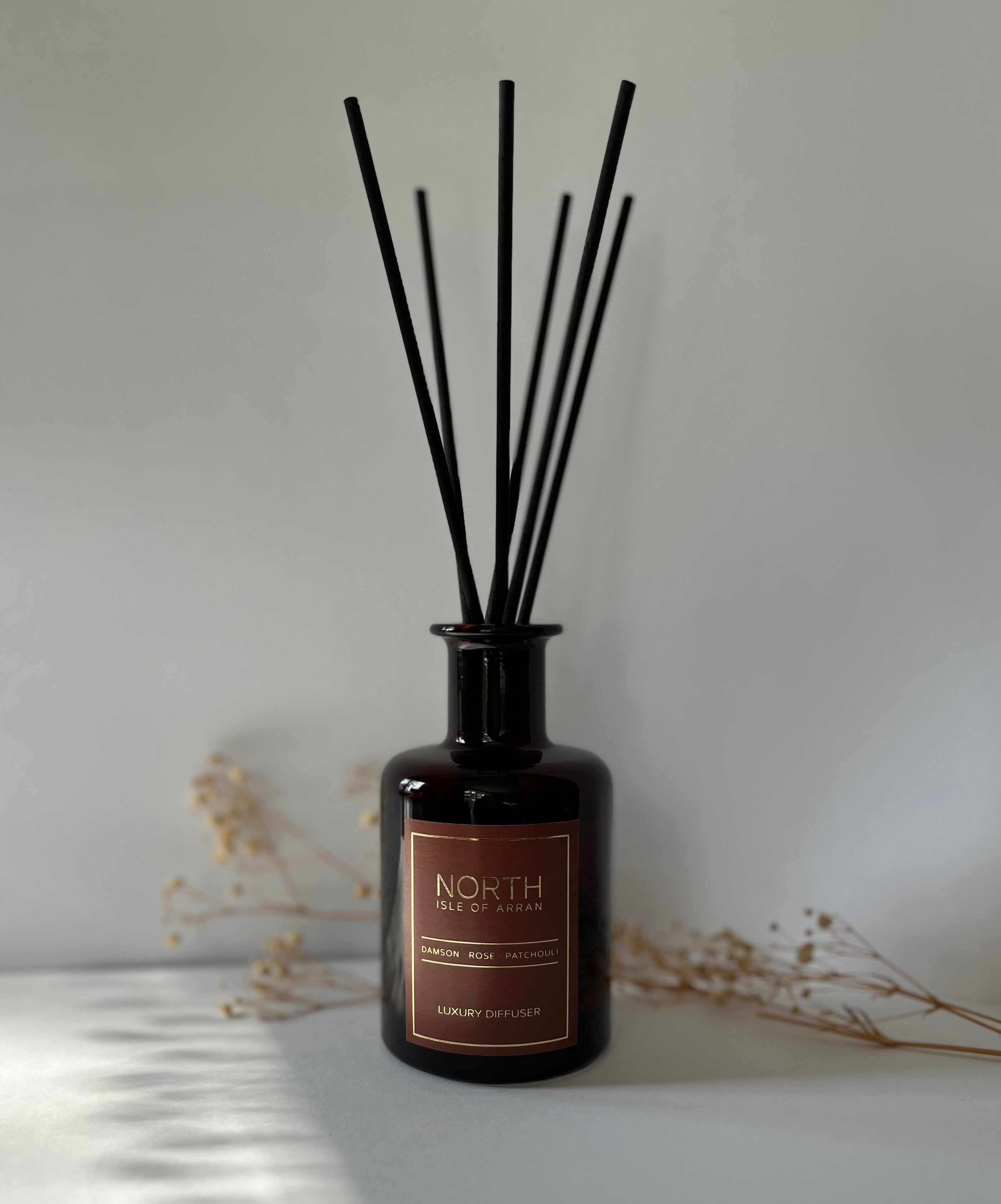 Reed Diffuser Damson・ Rose・ Patchouli – North Isle of Arran